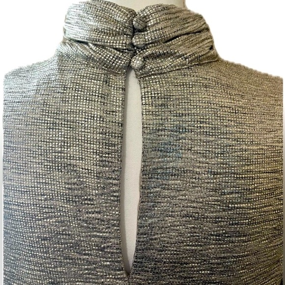 Anthropologie x Sunday in Brooklyn Gold Mock Neck Long Sleeve Metallic Top - Picture 5 of 7